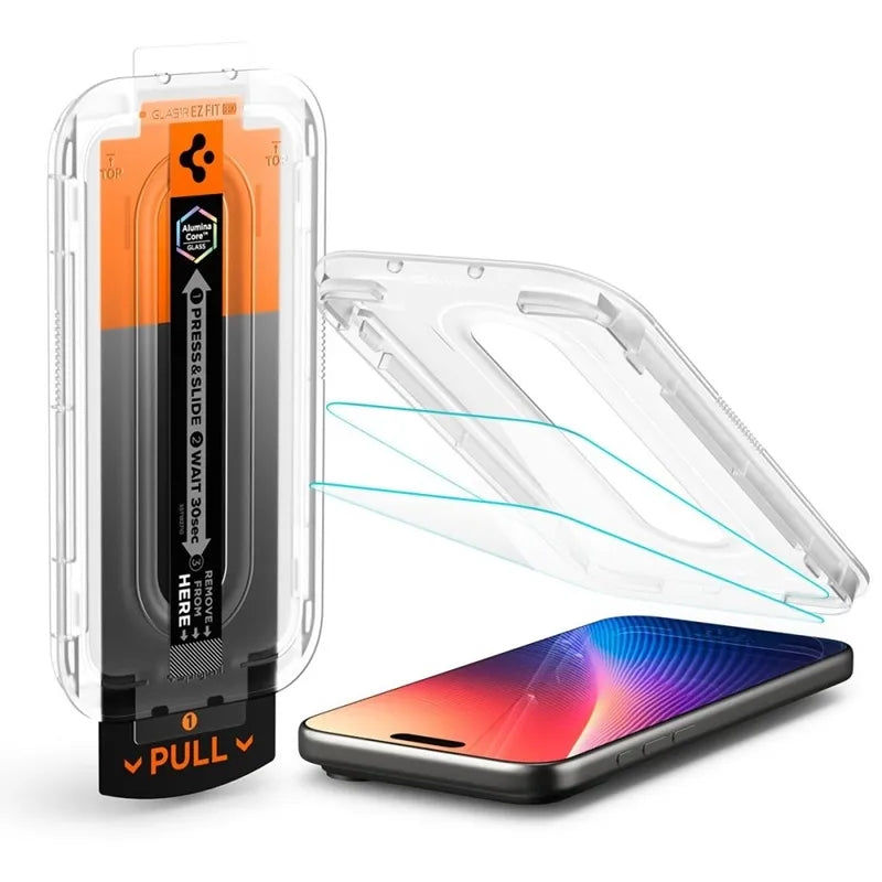 Spigen GLAS.TR EZ Fit Pro - Grūdintas stiklas, skirtas iPhone 17 Pro Max / 16 Pro Max