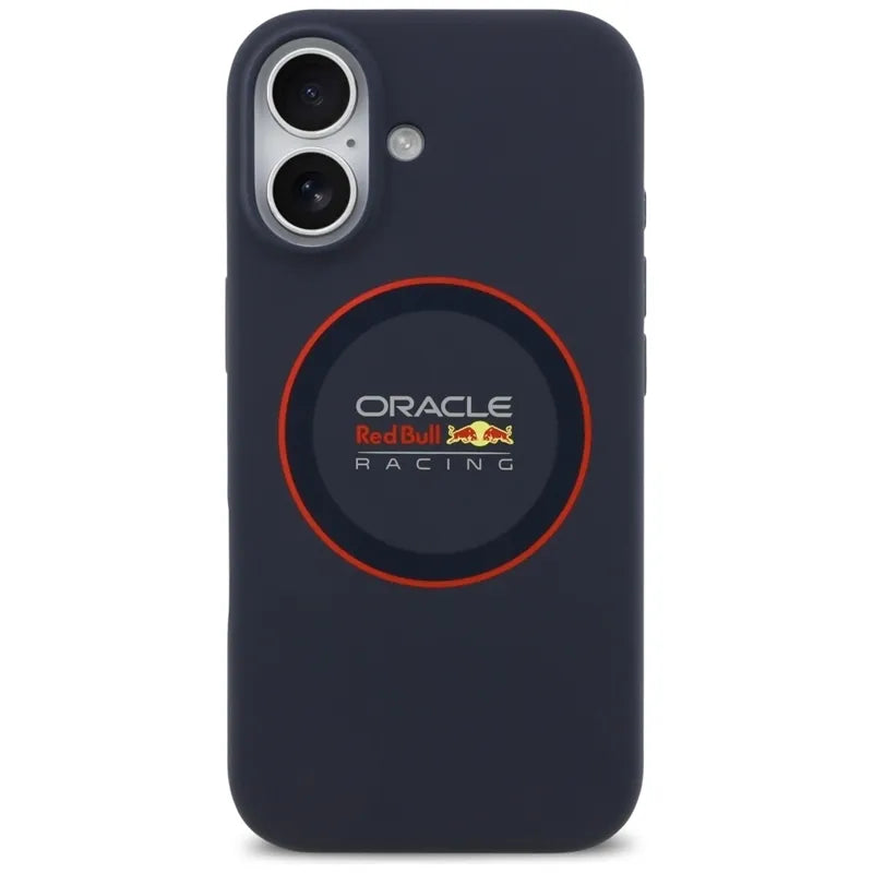 Red Bull Silicone Red Ring MagSafe – iPhone 17 dėklas (tamsiai mėlynas)