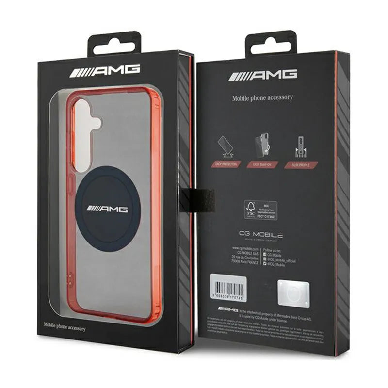 AMG Transparent Bicolor MagSafe – dėklas, skirtas Samsung Galaxy S24 (juodas)