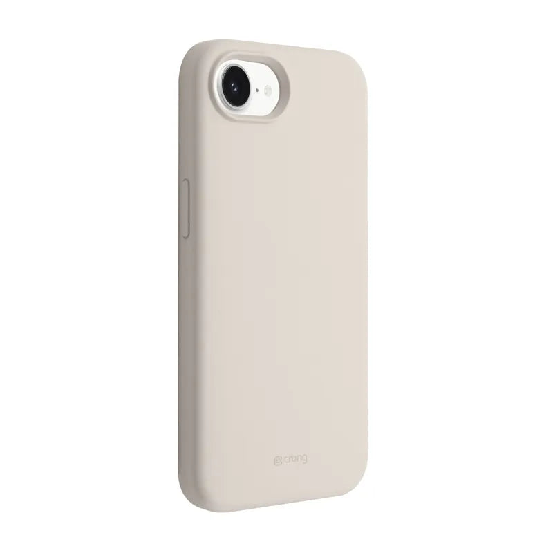 Crong Color Cover Magnetic – dėklas iPhone 17e / 16e MagSafe (smėlio spalvos)