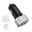 Crong automobilinis įkroviklis 24W – Automobilinis įkroviklis 2xUSB 2.4A (aliuminis)
