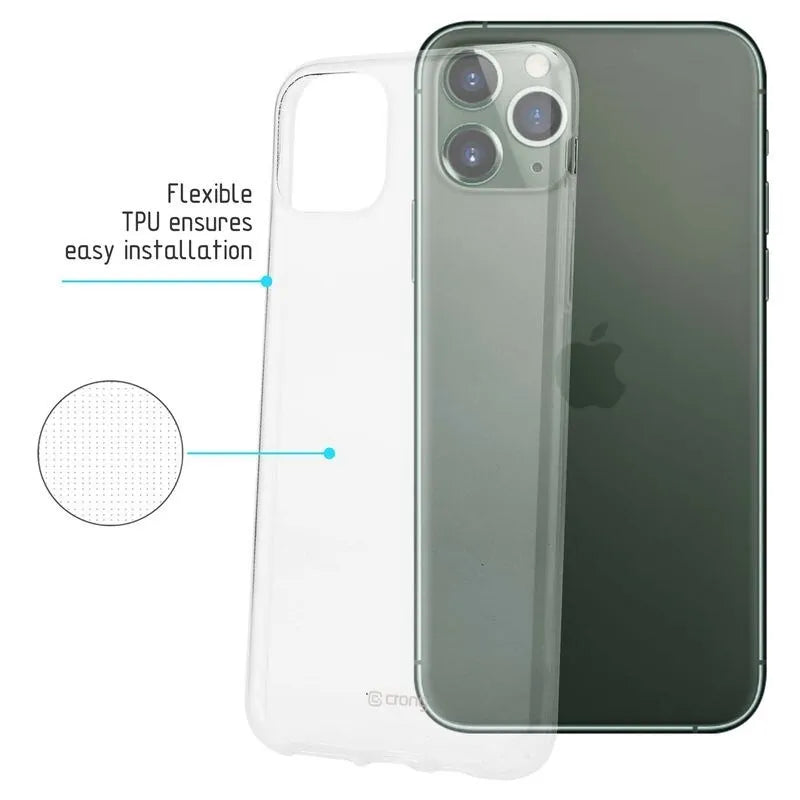 Crong Crystal Slim Cover – dėklas, skirtas iPhone 11 Pro (skaidrus)