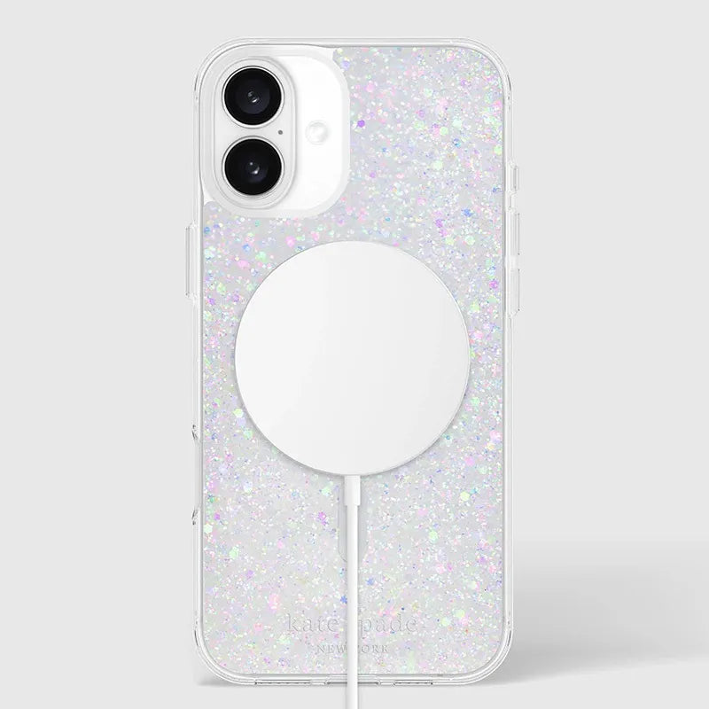 „Kate Spade New York“ apsauginis „MagSafe“ dėklas, skirtas „iPhone 16 Plus“ (stambūs blizgučiai)