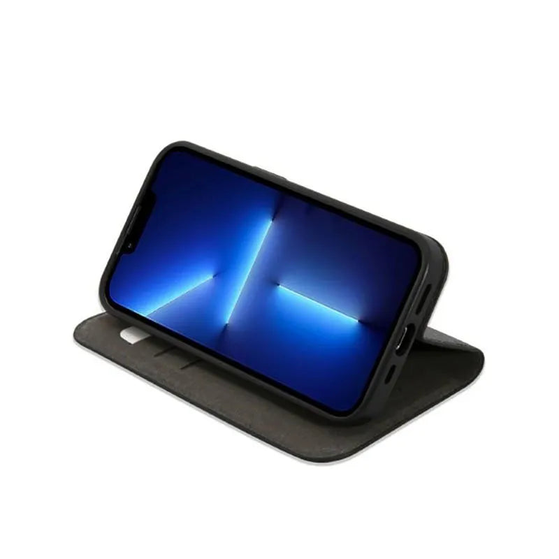 Guess 4G Metal Camera Outline knygos tipo dėklas – dėklas iPhone 14 Pro (juodas)