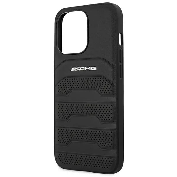 AMG Debossed Lines – dėklas iPhone 14 Pro telefonui (juodas)