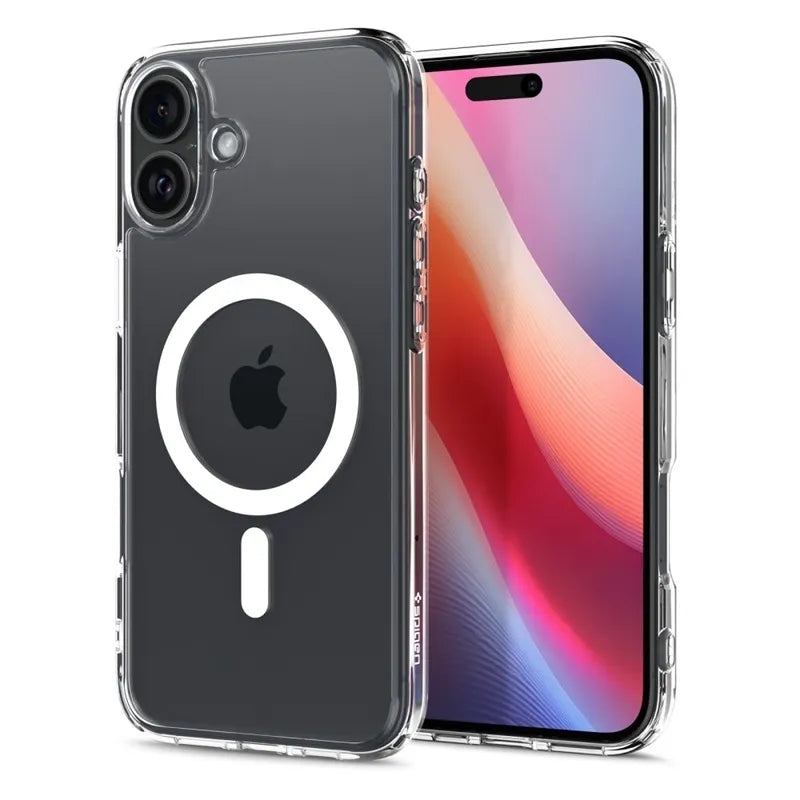 Spigen Ultra Hybrid Mag MagSafe – dėklas iPhone 16 (baltas)