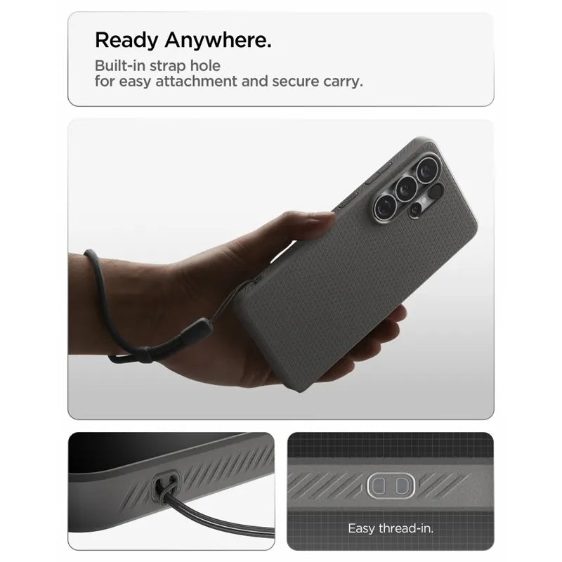 Spigen Liquid Air Mag MagSafe – dėklas, skirtas Samsung Galaxy S26 Ultra (Marble Gray)