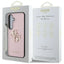Guess Grained Big 4G Logo Small Classic Logo – dėklas Samsung Galaxy S25 (rožinis)