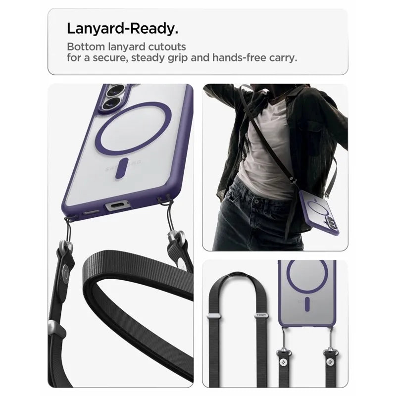 Spigen Ultra Hybrid Mag MagSafe – dėklas Samsung Galaxy S26 (violetinis)