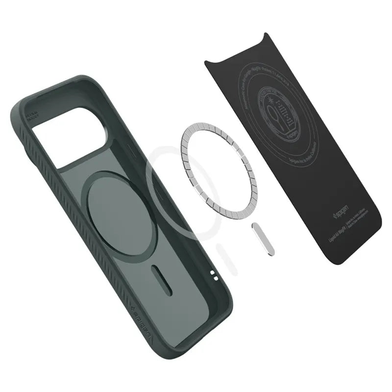 Spigen Liquid Air Mag MagSafe – dėklas Google Pixel 11 Pro XL (Abyss Green)
