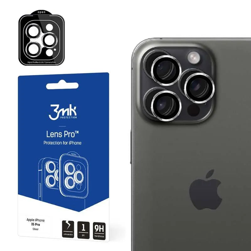 3mk Lens Protection Pro – stiklas kameros lęšiui, skirtas iPhone 15 Pro