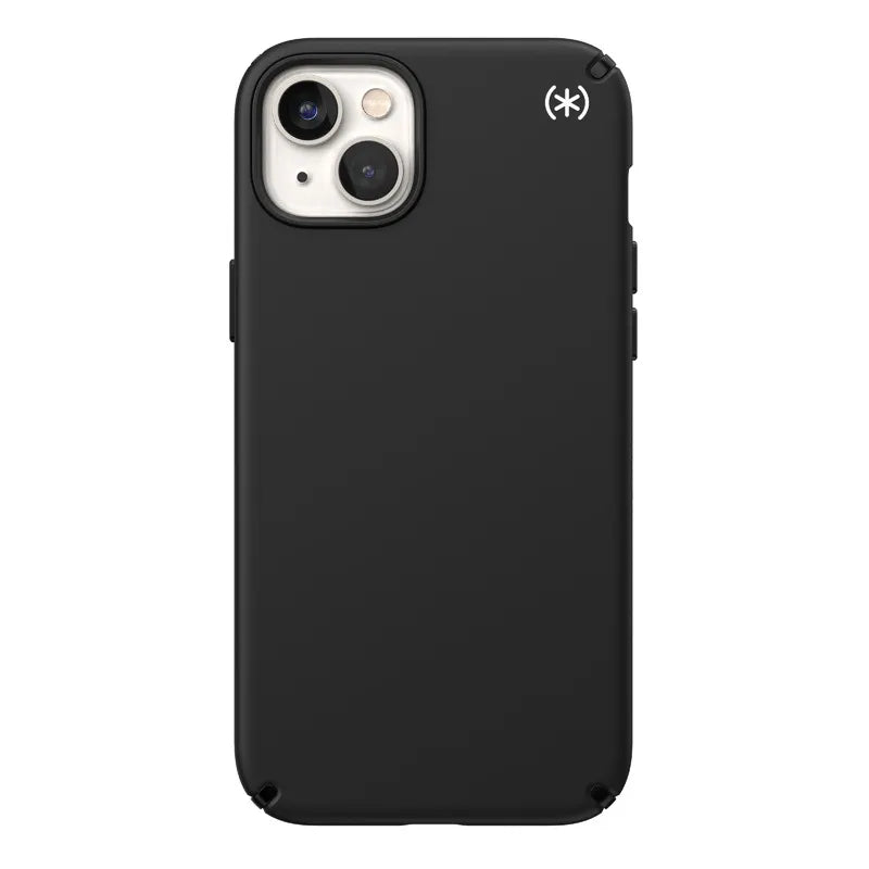 Speck Presidio2 Pro MagSafe – Antibakterinis „iPhone 15 Plus / 14 Plus“ dėklas (juodas / juodas / baltas)
