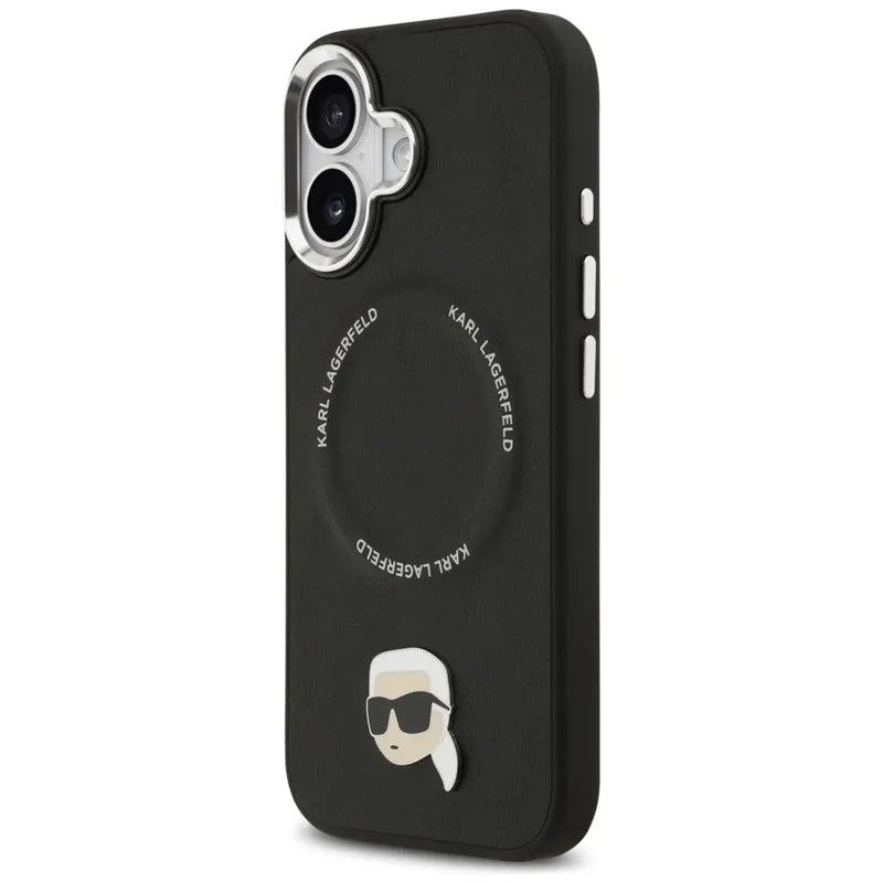 Karl Lagerfeld Karl Pin MagSafe – dėklas iPhone 17 (juodas)