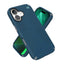 Speck Presidio2 Grip MagSafe – „iPhone 17“ dėklas („Deep Sea“ / sidabrinė metalo spalva)
