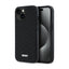 DKNY 3D Rubber Repeat Pattern – dėklas iPhone 15 Plus telefonui (juodas)