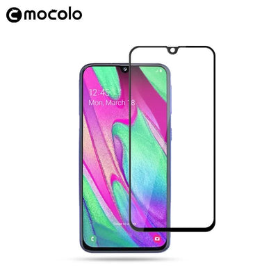 Mocolo 3D 9H Full Glue – viso ekrano apsauginis stiklas Samsung Galaxy A40 (juodas)