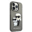 Karl Lagerfeld IML Glitter NFT Karl & Choupette – dėklas, skirtas iPhone 14 Pro (juodas)