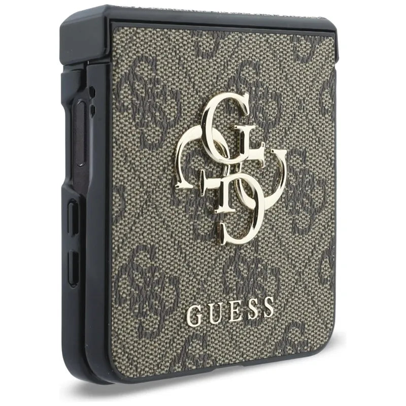 Guess Big 4G Logo – dėklas Samsung Galaxy Z Flip 8 (rudos spalvos)