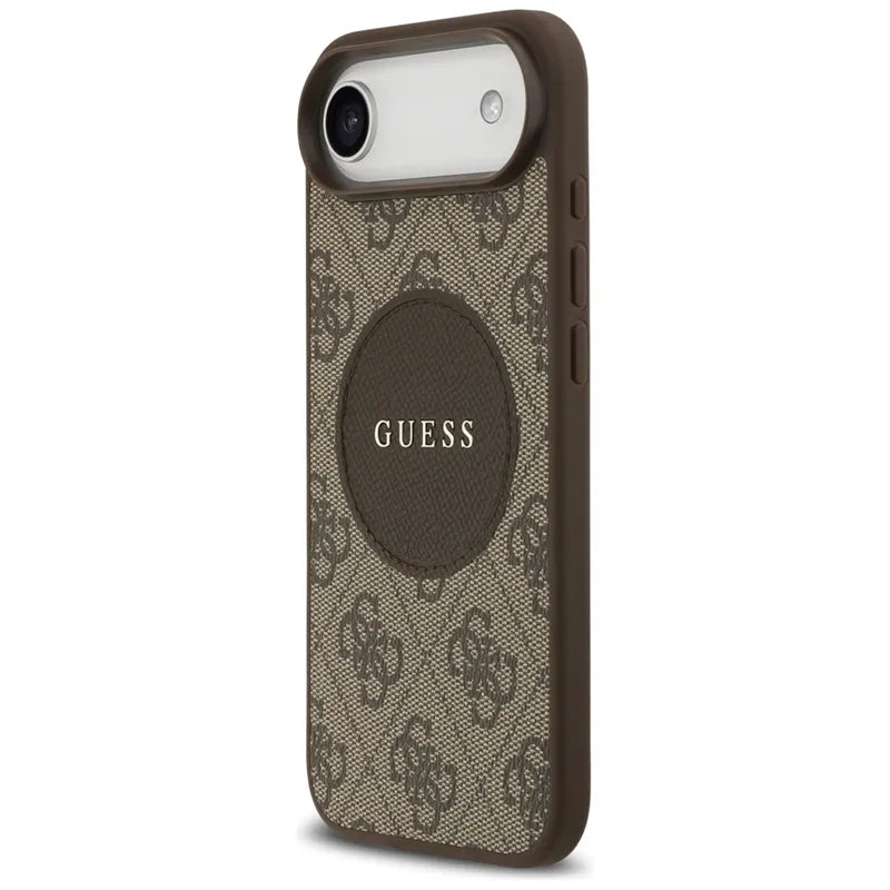 Guess 4G Circle Classic Logo MagSafe – Dėklas iPhone Air (Rudas)