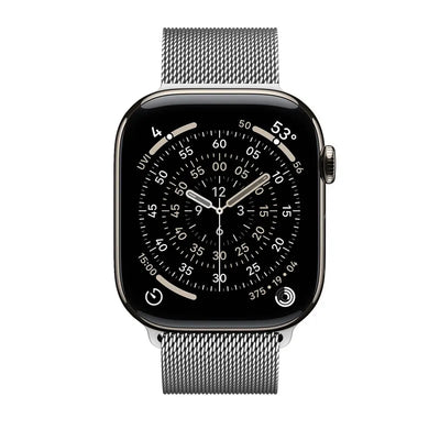Crong Milano Steel – nerūdijančio plieno dirželis Apple Watch 44/45/46/49 mm (sidabrinis)