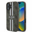 Guess 4G Printed Stripes MagSafe – dėklas iPhone 16 (rudas)