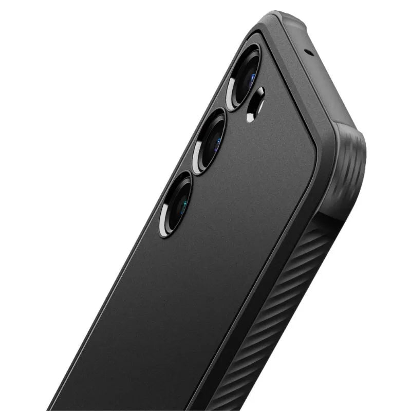Spigen Rugged Armor – dėklas Samsung Galaxy S23 (Matte Black)