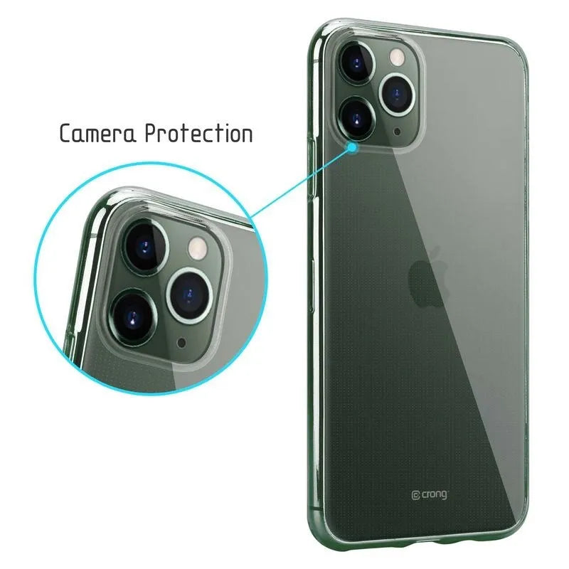Crong Crystal Slim Cover – dėklas, skirtas iPhone 11 Pro (skaidrus)
