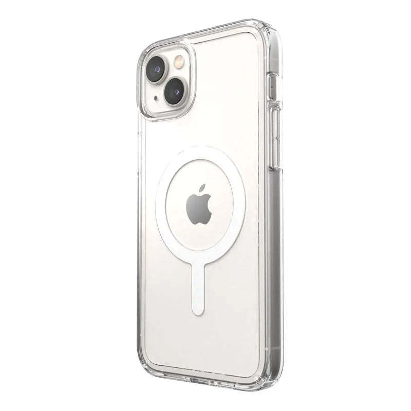 Speck Gemshell + MagSafe – dėklas iPhone 15 Plus / iPhone 14 Plus su MICROBAN danga (skaidrus)