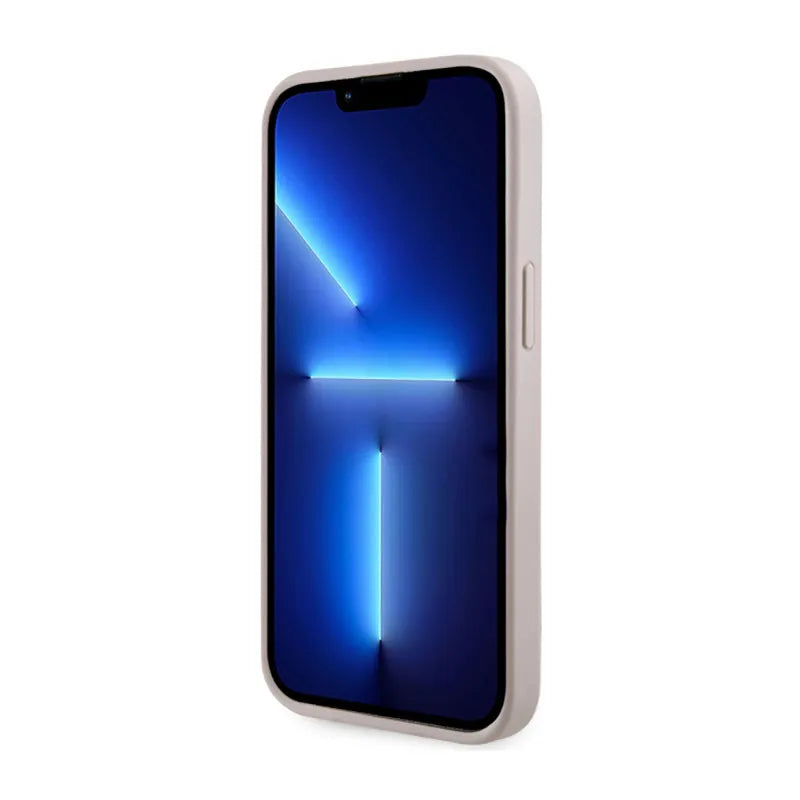 Guess GCube Stripes MagSafe – Dėklas iPhone 14 Plus (rožinis)