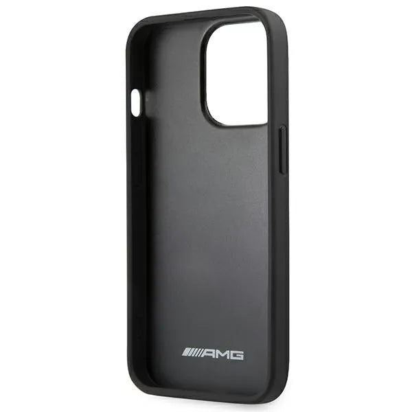 AMG Debossed Lines – dėklas iPhone 14 Pro telefonui (juodas)
