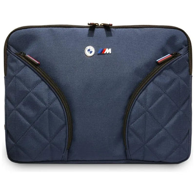 BMW Nylon Pockets & Metal Logo – 14“ nešiojamojo kompiuterio dėklas (tamsiai mėlynas)