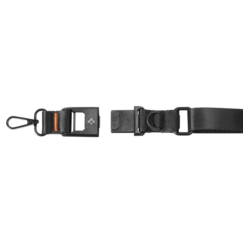 Spigen DA30M Lanyard Strap Crossbody – universalus telefono dirželis / virvelė (juodas)