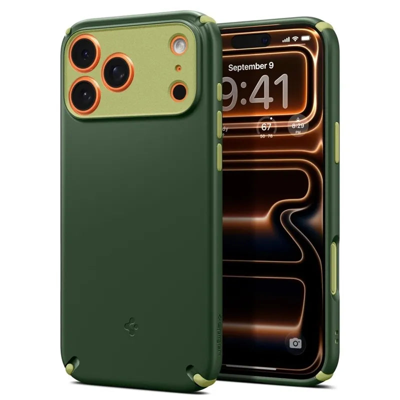 Spigen Nano Pop Hybrid Mag MagSafe – Dėklas iPhone 17 Pro (Avo Green)