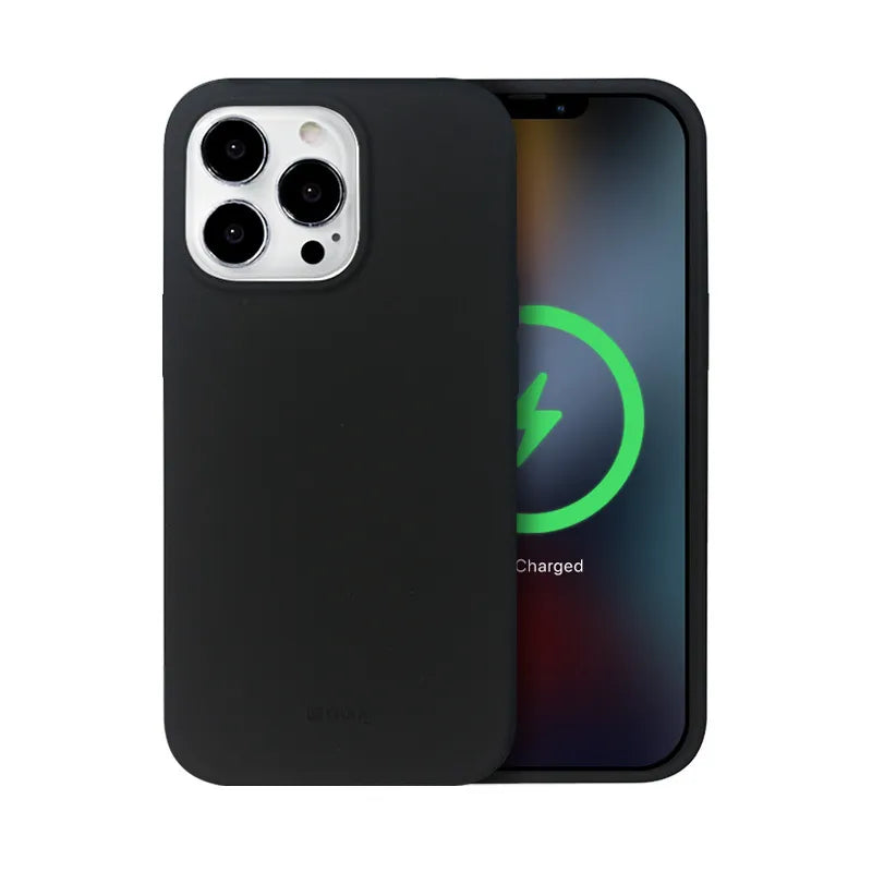 Crong Color Cover Magnetic - iPhone 13 Pro Max MagSafe dėklas (juodas)