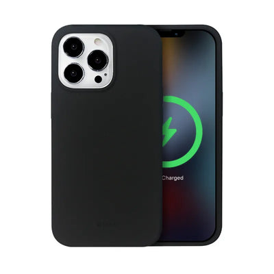 Crong Color Cover Magnetic - iPhone 13 Pro Max MagSafe dėklas (juodas)