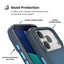 Speck Presidio Lux MagSafe – Dėklas Apple iPhone 17 Pro (Deep Sea Fade / Black / Spell Blue)