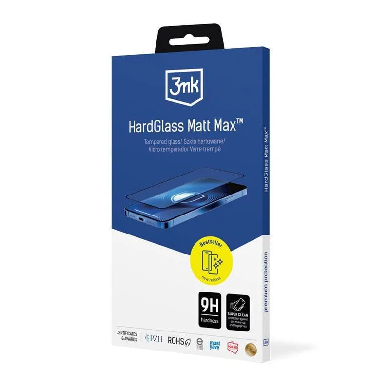 3mk HardGlass Matt Max – Matinis grūdintas stiklas Samsung Galaxy S25 Ultra telefonui