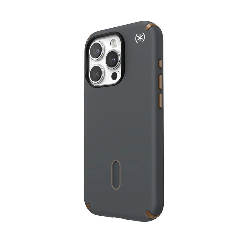 Speck Presidio2 Pro ClickLock & MagSafe – dėklas iPhone 15 Pro (anglies pilka / vėsioji bronzinė)