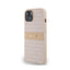 DKNY „Leather Mono Stripe & Metal Logo“ – dėklas „iPhone 14 / 15 / 13“ (rožinis)