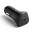Spigen Essential EV301 – USB-C PD 3.0 PPS 30 W automobilinis įkroviklis (juodas)