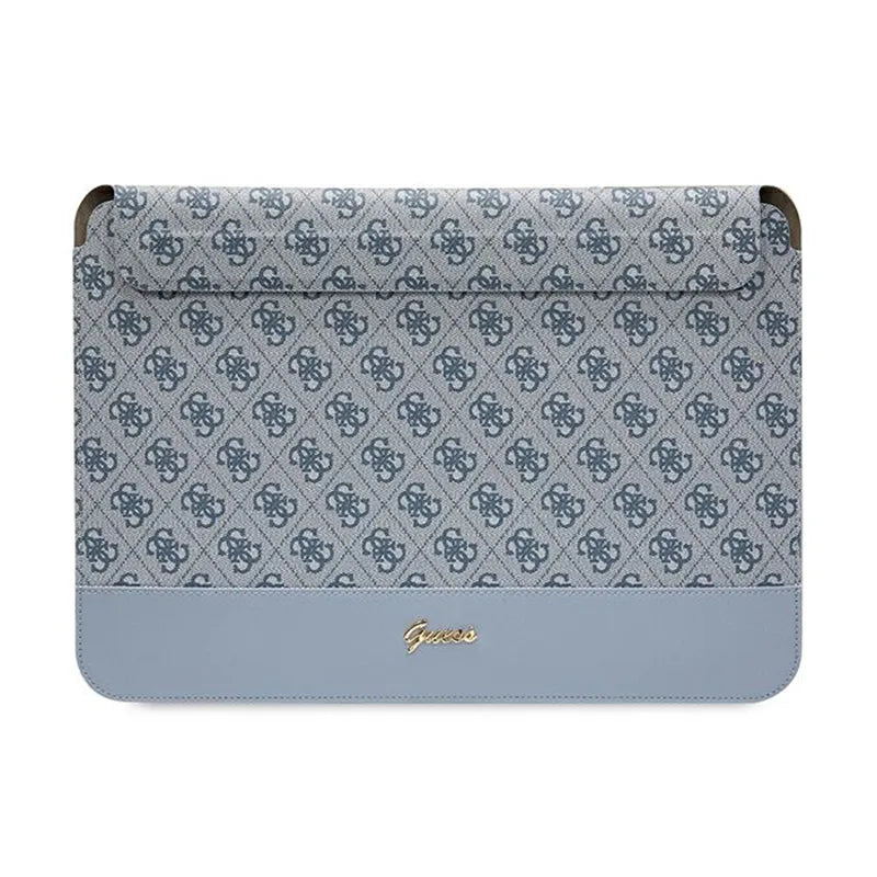 Guess 4G Stripe Metal Logo kompiuterio dėklas – 14" nešiojamojo kompiuterio krepšys (mėlynas)