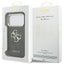 Guess 4G Big 4G Classic Logo – dėklas iPhone 17 Pro (juodas / auksinis)