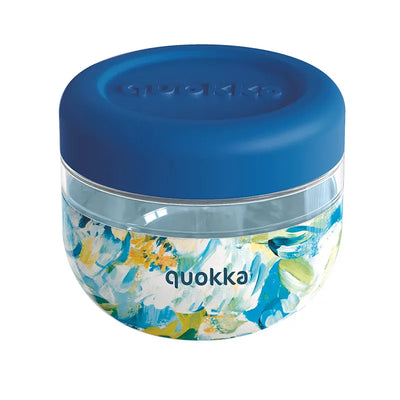 Quokka Bubble Food Jar – Maisto konteineris / pietų dėžutė 500 ml (Blue Peonies)