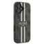 Guess 4G Printed Stripes MagSafe – dėklas iPhone 16 (rudas)