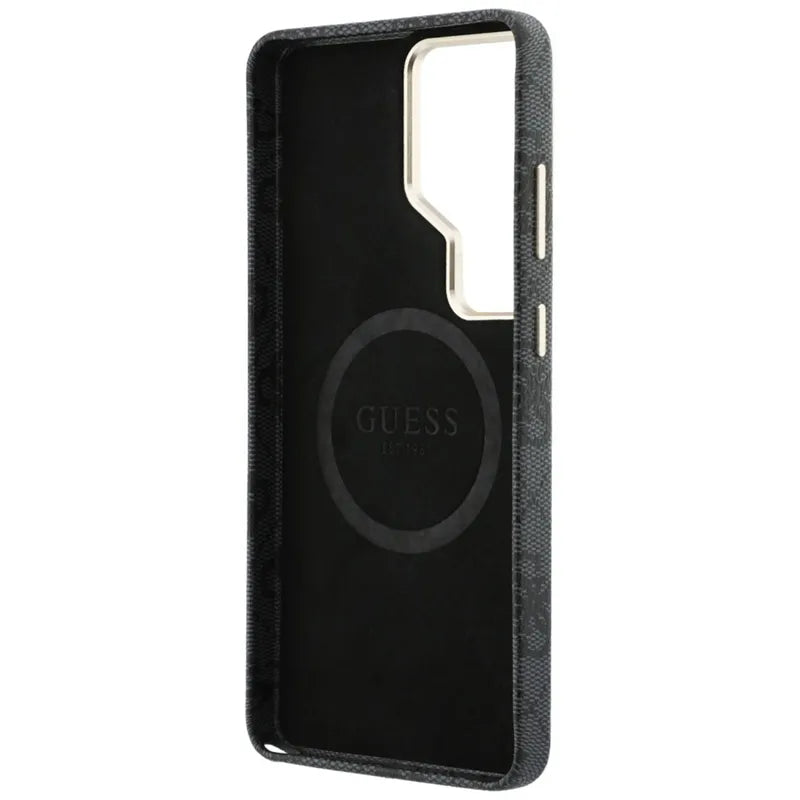 Guess 4G Script MagSafe – Samsung Galaxy S26 Ultra dėklas (juodas)