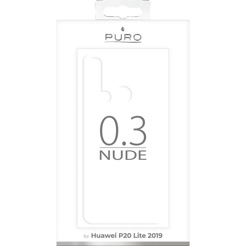 PURO 0.3 Nude – dėklas Huawei P20 Lite (2019) 6.4" (skaidrus)
