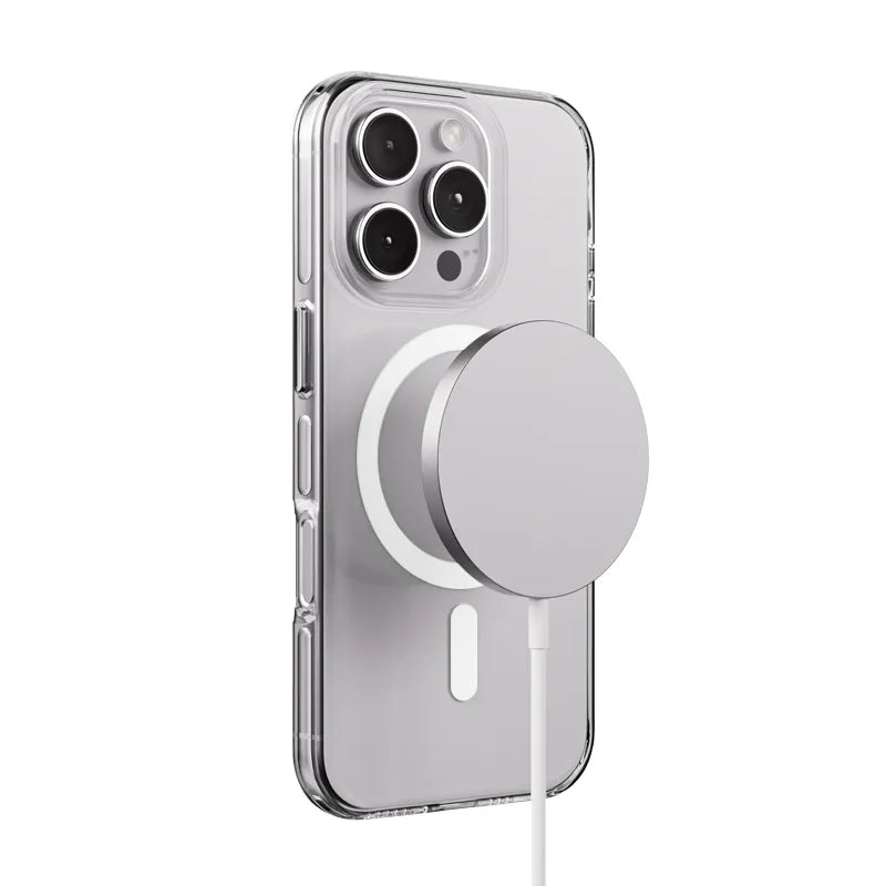 „Crong Clear MAG Pro“ – „iPhone 16 Pro Max“ „MagSafe“ dėklas (skaidrus)