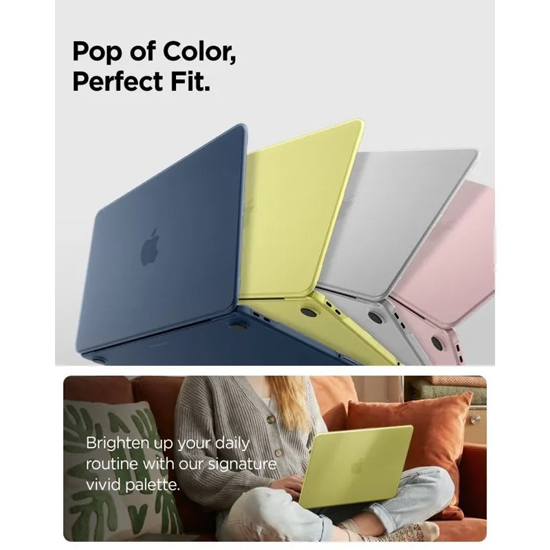 Spigen AirSkin – MacBook Neo dėklas (Frost Citrus)