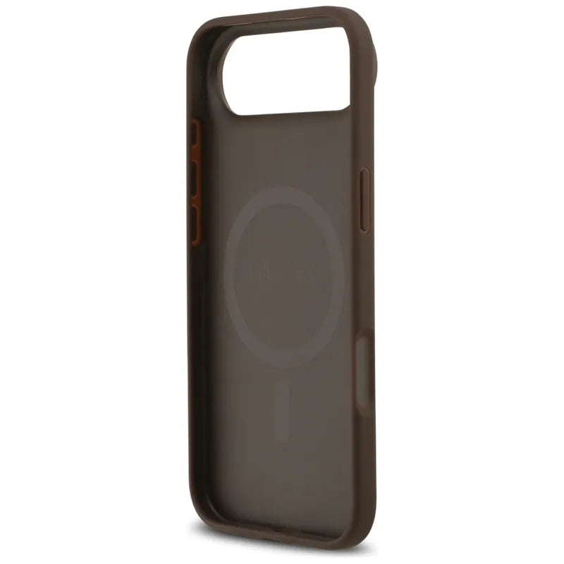 Guess 4G Circle Classic Logo MagSafe – Dėklas iPhone Air (Rudas)