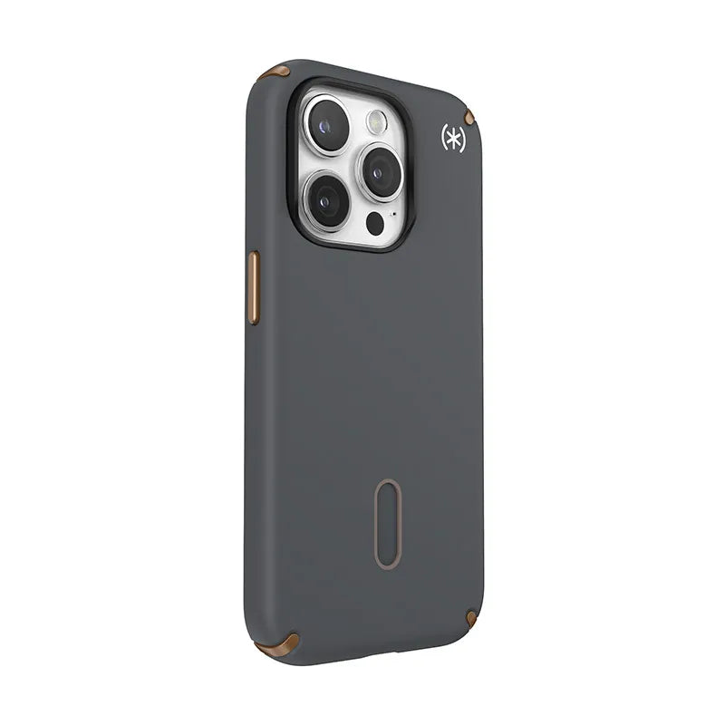 Speck Presidio2 Pro ClickLock & MagSafe – dėklas iPhone 15 Pro (anglies pilka / vėsioji bronzinė)